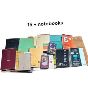 Lot of 15 Wide Ruled Spiral Notebooks 1-subject College Ruled 70 Sheets